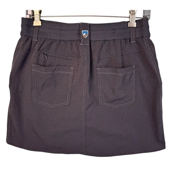 Kuhl Skort Skirt‎ Shorts Women's 4 Gray Pockets Hiking Outdoor Pickleball Golf - Picture 3 of 12